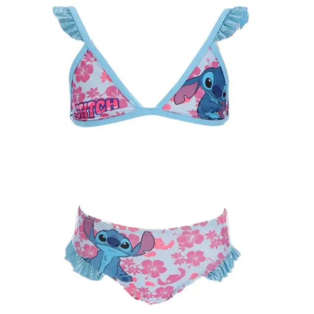 Disney Lilo and Stitch Hibiscus Παιδικό μαγιό μπικίνι Μπλε