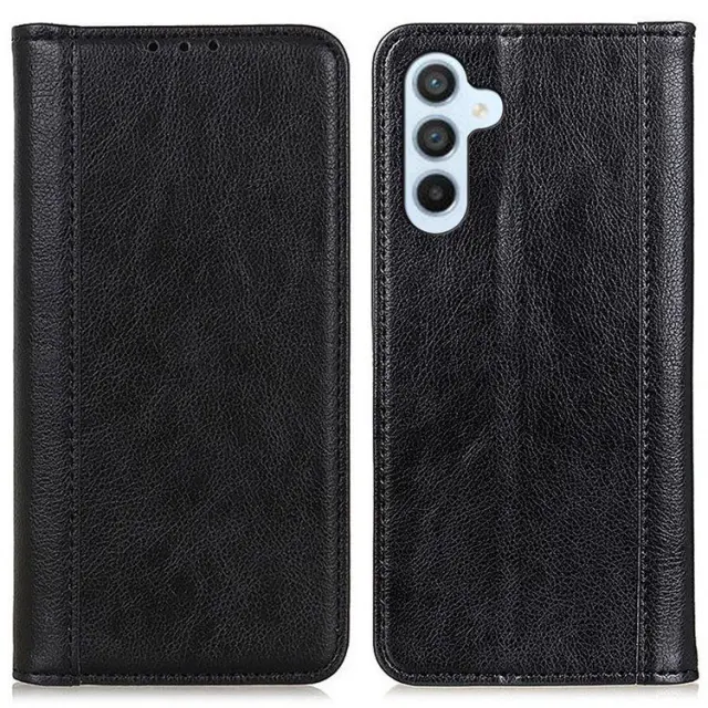Litchi Texture Wallet Θήκη για Samsung Galaxy M35 5G- Black OEM