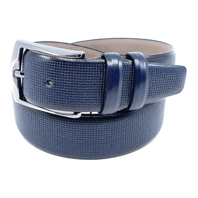 Μπλε Ζώνη P.U. Leather 3,5 cm - 135cm
