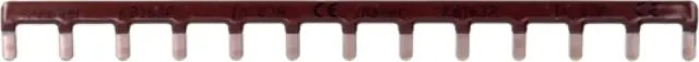 Insulated busbar 1P 63A prong 10mm² brown 13M