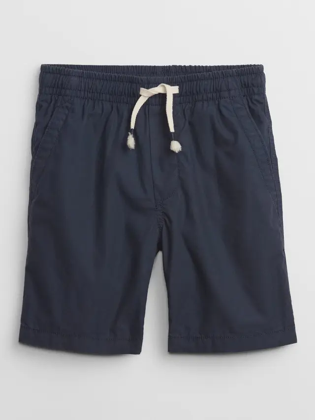 Παιδικό Poplin Pull-On Σορτς με Washwell vintage navy - XS