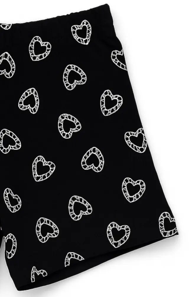 Σορτσάκι Girl Venere Black Hearts 8071828 - 10 Y 3