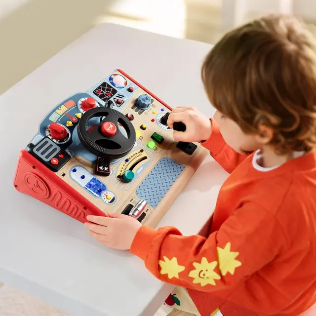 TopBright Busy Board Fire Fighter Ξύλινος Πίνακας Δραστηριοτήτων Πυροσβεστικό (3+ ετών) 121302 2