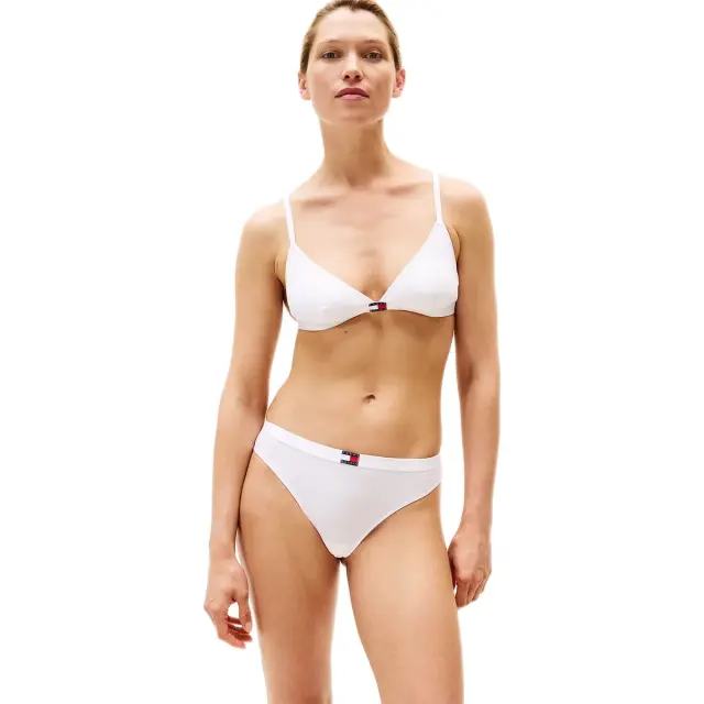 Tommy Hilfiger Γυναικείο String Flag Logo Band - Τριπλό Πακέτο, Χρώμα White-Primary Red-Preppy Navy - L 3