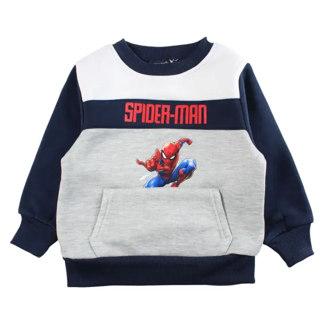 Spiderman Σετ Παιδική Φόρμα Jogging για Αγόρια Γκρι 2