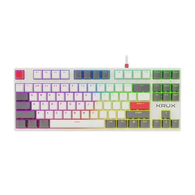 KRUX Gaming Keyboard Atax PRO RGB Gateron Yellow Pro White (KRX0110)
