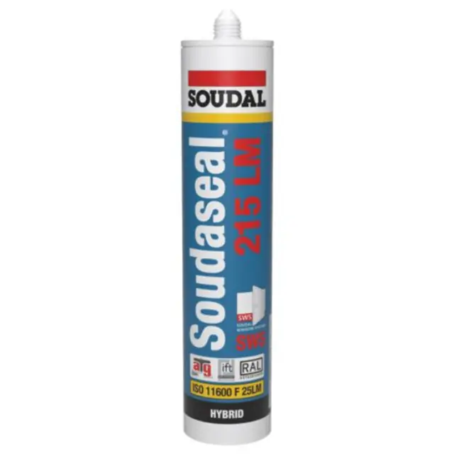 SOUDAL Soudaseal 215LM Υβριδικό Σφραγιστικό Κουφωμάτων Λευκό 290ml