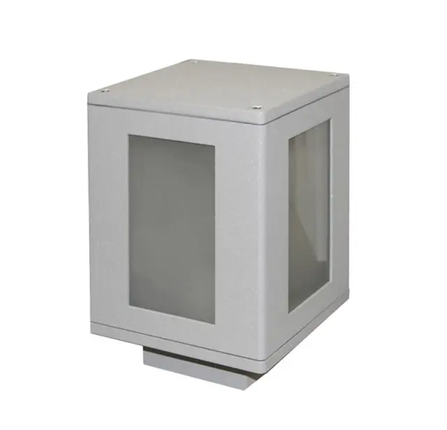 ΦΩΤΙΣΤΙΚΟ ΑΛΟΥΜΙΝΙΟΥ ΤΕΤΡΑΓΩΝΟ D15x15cm h:22cm Ε27 ΓΚΡΙ