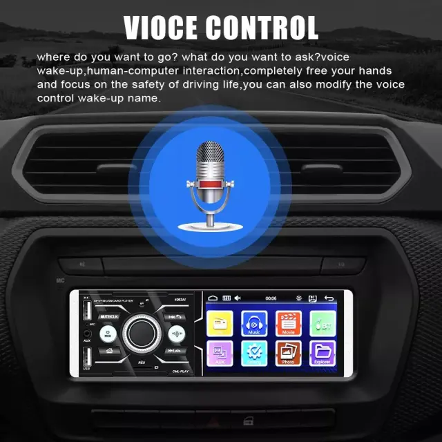 Ηχοσύστημα Αυτοκινήτου Universal 4063AI 1DIN Bluetooth/USB/AUX με Οθόνη 4.1" 3