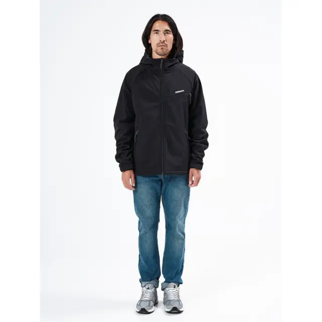 Emerson Men's Soft Shell Jacket with Hood (212.EM11.02-BD BLACK) - Μαύρο 3