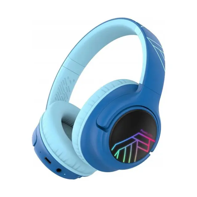 PowerLocus Headset Bobo LED AUX Black / Blue (PL752907)