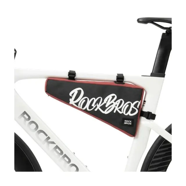 Rockbros G008 Flash Journey Triangle Frame Bike Bag XL 1.9L Black / Red