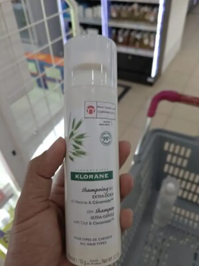 Klorane Dry Shampoo with Oat Milk Ultra-Gentle Ξηρό Σαμπουάν με Γαλάκτωμα Βρώμης για Κάθε Τύπο Μαλλιών, 150ml