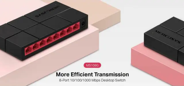 Mercusys MS108G Switch Δικτύου 8 Θυρών Gigabit Ethernet 10/100/1000Mbps Desktop Ethernet Plug + Play 2