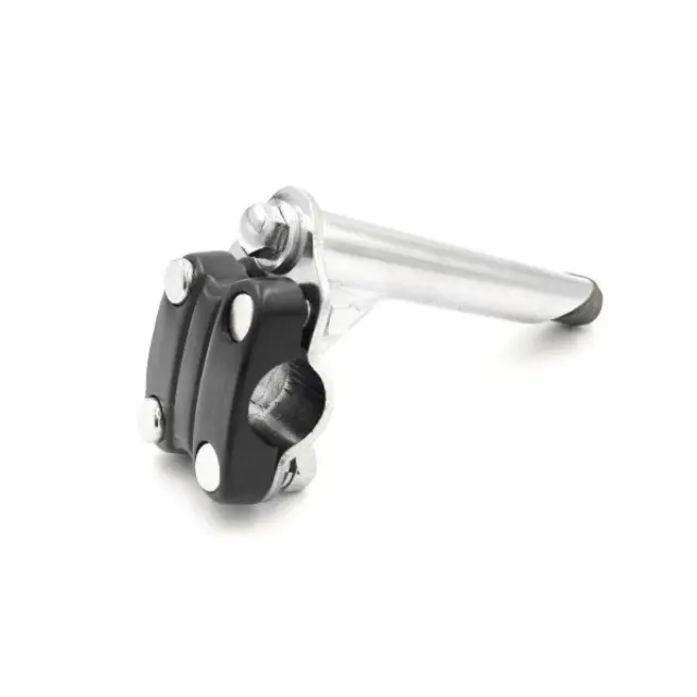 ΛΑΙΜΟΣ ΠΟΔΗΛΑΤΟΥ ΑΠΛΟΣ BMX 22,2mm BLACK/SILVER