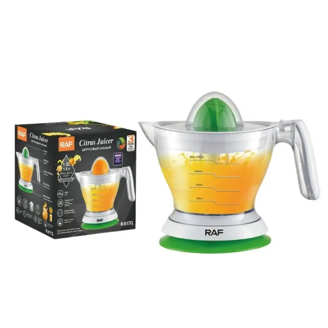 Raf Ηλεκτρικός Στίφτης 40W 1.0L R.617G - Citrus Juicer 97022