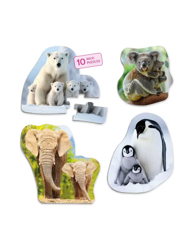 Akros Maxi-Puzzles Τα Ζώα και τα Μικρά τους (2-5 ετών) 50225 2