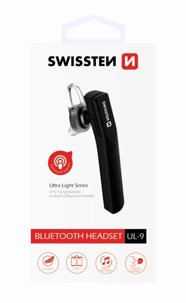Ασύρματο Ακουστικό Swissten UL-9 - Bluetooth - Black 2