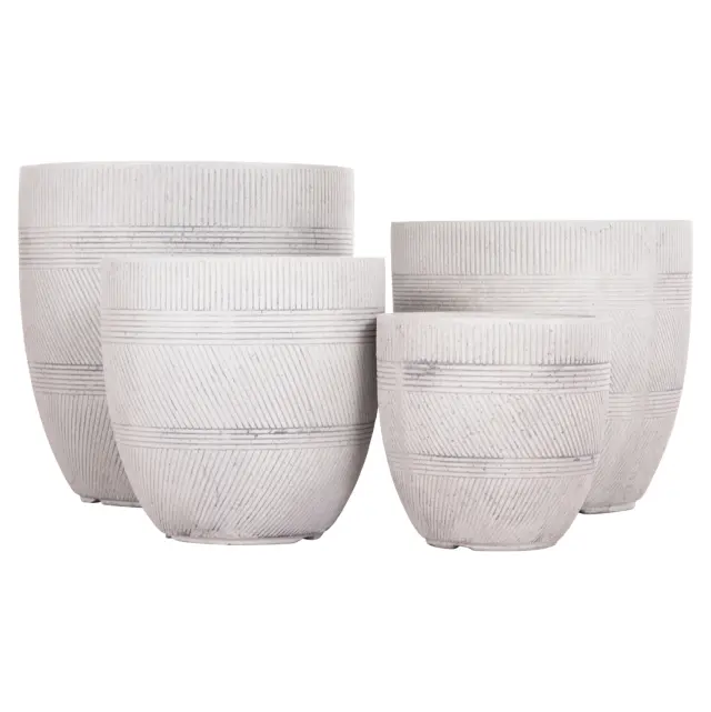 ΣΕΤ 4ΤΜΧ ΓΛΑΣΤΡΕΣ ΣΤΡΟΓΓΥΛΕΣ FB94719 FIBERCLAY-ΧΡΩΜΑ CEMENT Φ44x43Υεκ 2
