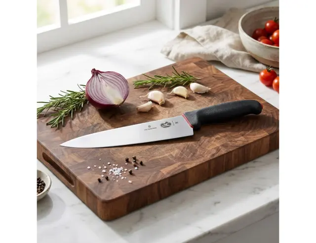 Μαχαίρι Chef Victorinox Fibrox Dual Grip με μήκος λεπίδας 25cm - Black5.2003.25D