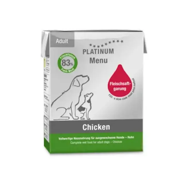 Platinum Menu Μαγειρευτή FSG Υγρή Τροφή Σκύλου Adult Με Κοτόπουλο 185gr Μονόχρωμο
