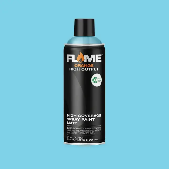 Flame Orange Spray Paint 400ml FO-614 Aqua Pastel