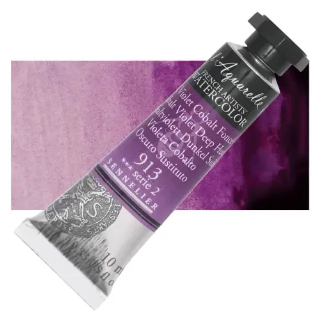 Χρώμα Ακουαρέλας Sennelier l Aquarelle Σωληνάριο 10ml - 913 Cobalt Violet Deep Hue