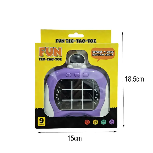 Fun Tic Tac Toe Ηλεκτρονικό Παιχνίδι Τρίλιζα – Electronic Game 031166 2