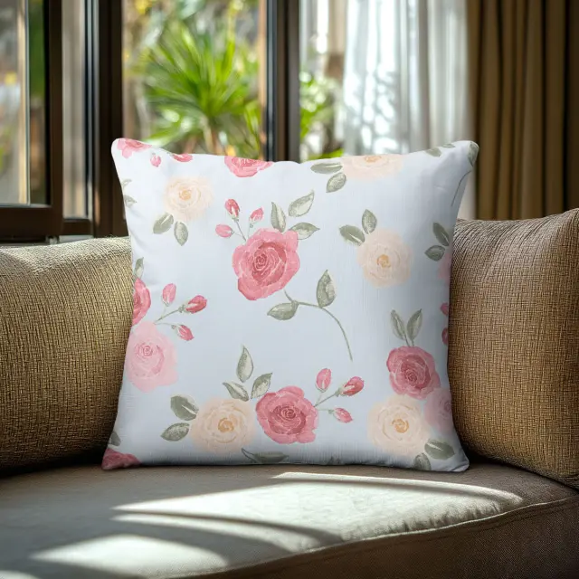 Beauty Home Μαξιλαροθήκη ΤΡΙΑΝΤΑΦΥΛΛΑ ΓΑΛΑΖΙΟ ΦΟΝΤΟ 45 x 45 cm 2