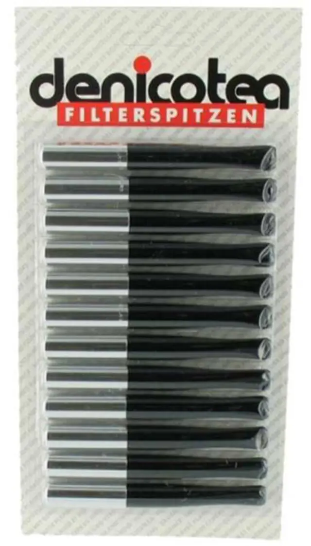 Denicotea Πιπάκι Τσιγάρου Regular 8mm Black-Silver Μήκος 10cm (20250) 2