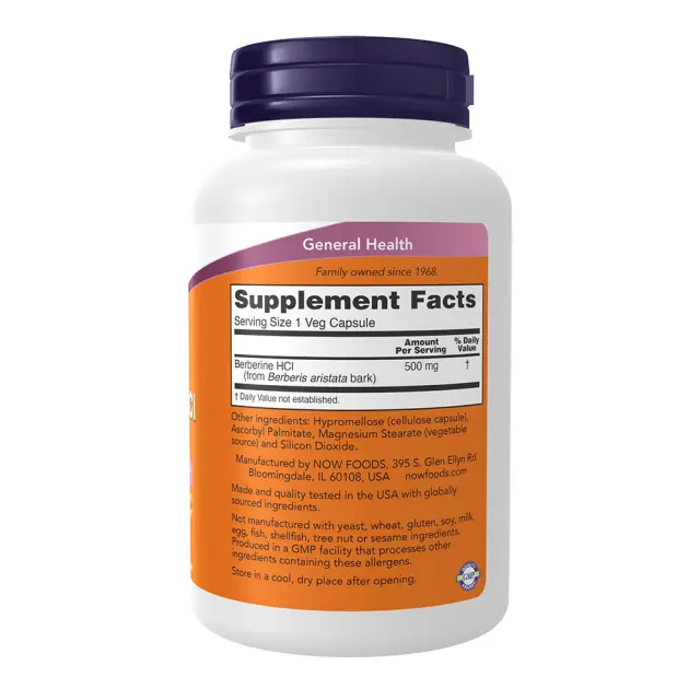 Now Foods Berberine HCl 500 mg Veg Capsules 2