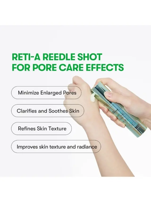 VT Cosmetics Reti-A Reedle Shot 100 Ορός Προσώπου για Βελτίωση της Υφής και των Λεπτών Γραμμών, 50ml 3