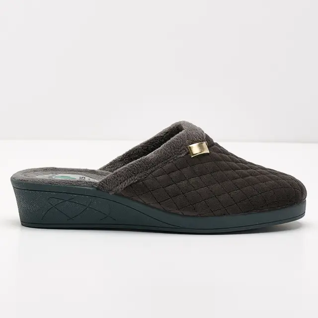 Comodos Παντόφλες Γυναικείο ύφασμα Γκρί VUL/03509 GRIS