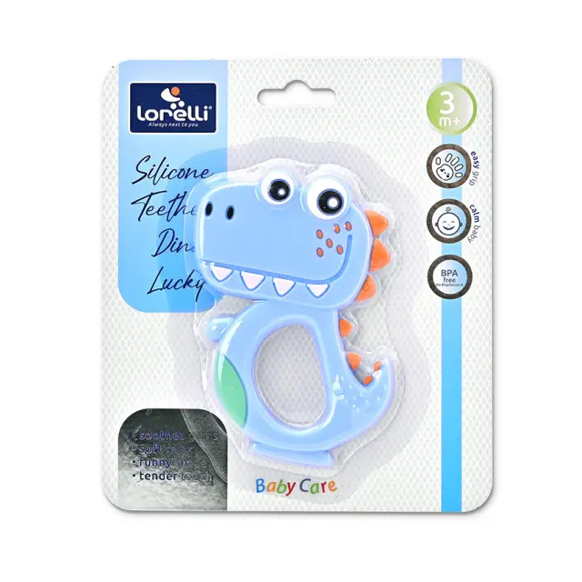 Lorelli Κρίκος Οδοντοφυϊας Dino Lucky Blue 10210820001 2