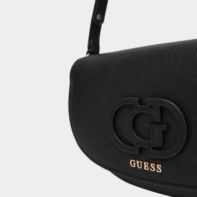 Guess - Γυναικεία Τσάντα Χιαστί Calebra Convertible Xbody Flap HWBG9536210-BLA Μαύρο 2