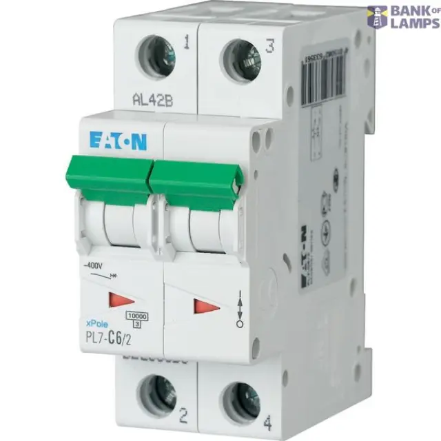 PL7-B6/2 Miniature circuit breaker (MCB), 6 A, 2p, characteristic: B
