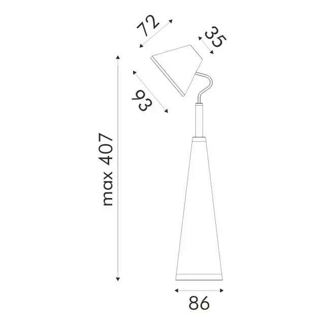 ΦΩΤΙΣΤΙΚΟ ΓΡΑΦΕΙΟΥ LED ACA BL1025LWH ΛΕΥΚΟ 6W 4000K 300LM / BL1025LWH 3