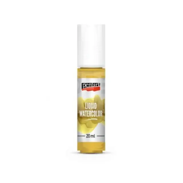 Liquid watercolor, χρώμα ακουαρέλας Pentart 20ml, ocher