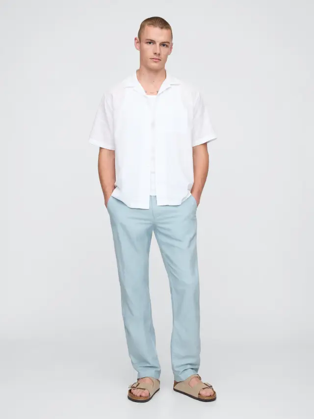 Linen-Cotton Khakis Παντελόνι Light autumn