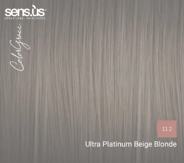 Sensus Color Grace M3K 11.2 Ultra Platinum Beige Blonde 100ml - (μόνιμη βαφή υπερ πλατινέ μπεζ ξανθό) 2