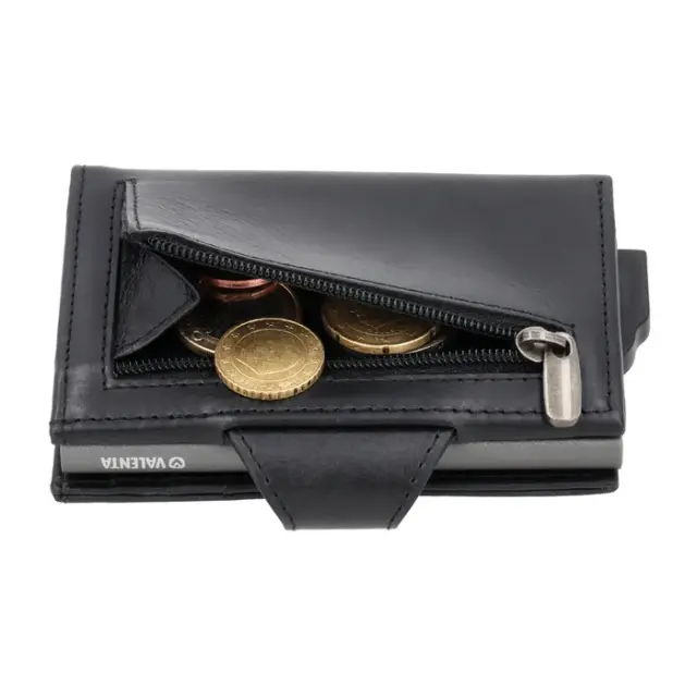 Valenta Δερμάτινο Πορτοφόλι Ανδρικό με RFID / Leather Wallet: MagSafe Luxe (5 χρώματα) - Μαύρο 3