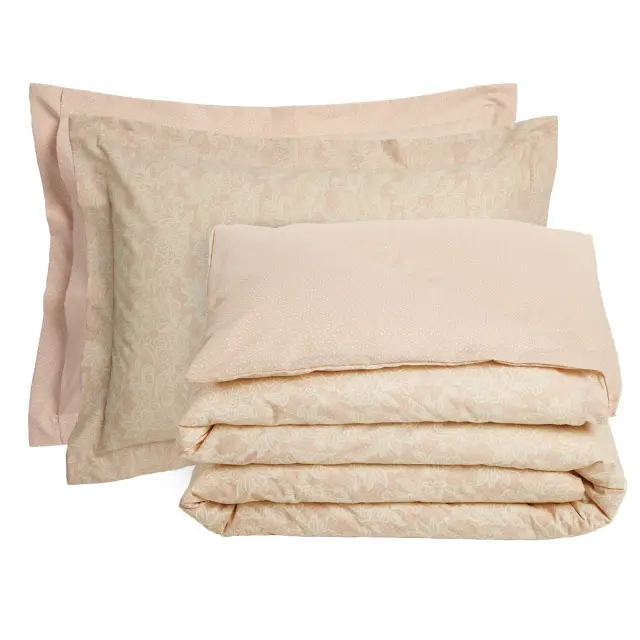 Σετ Σεντόνια 170x200+35 Υπέρδιπλα Casual Das Home 5441 Ivory-Nude Με Λάστιχο70% Βαμβάκι-30% Πολυέστερ 3