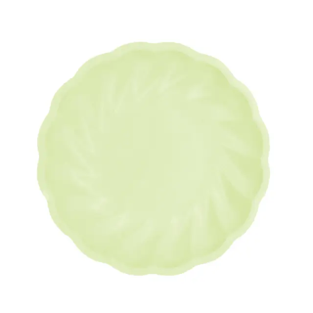 Πιάτα Στρογγυλά Vert Decor Green 22.9 εκ - Πράσινο Παστέλ / 6 τεμ