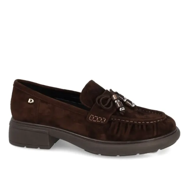 Donna Serena Μοκασίνια-Loafers Γυναικείο δέρμα Nubuck Καφέ DSE/6212 TDM - 36