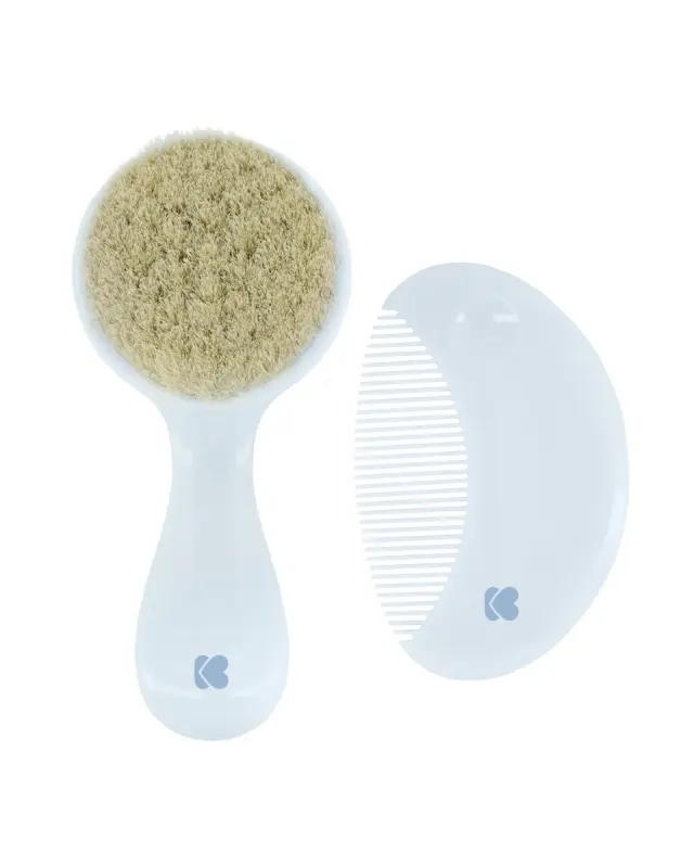 Kikka Boo Βούρτσα με φυσική τρίχα και χτένα Savanna Blue 31303040089