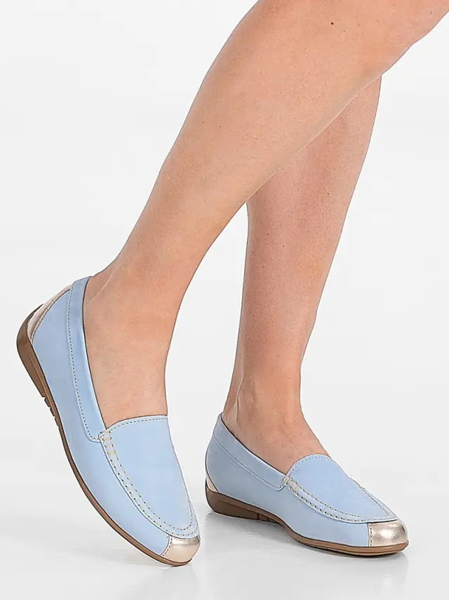 Gabor Μοκασίνια-Loafers Γυναικείο δέρμα Nubuck Μπλέ GAB/44260 18-SKY 2