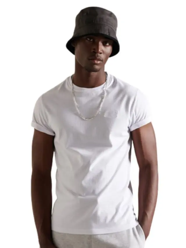 SUPERDRY VNTG EMB TEE ΜΠΛΟΥΖΑ ΑΝΔΡΙΚΗ WHITE