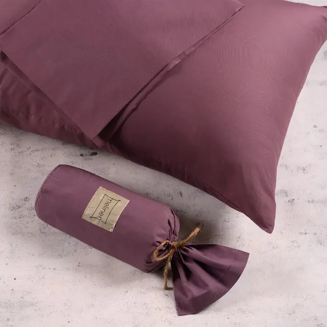 ΣΕΤ ΣΕΝΤΟΝΙΑ ΥΠΕΡΔΙΠΛΑ (Λ) 235X270 URBAN LINE PLUM MELINEN (Με Λάστιχο) 235Χ270