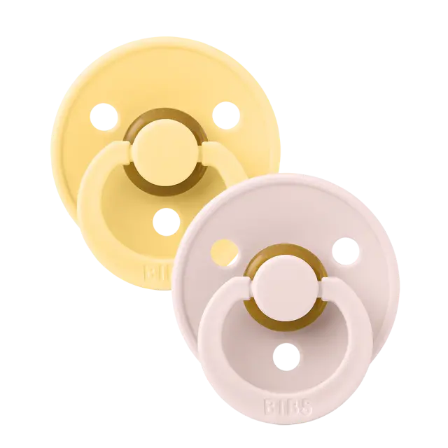 Σετ 2 Πιπίλες Colour Pale Butter/Petal (0-6 μηνών) – Bibs
