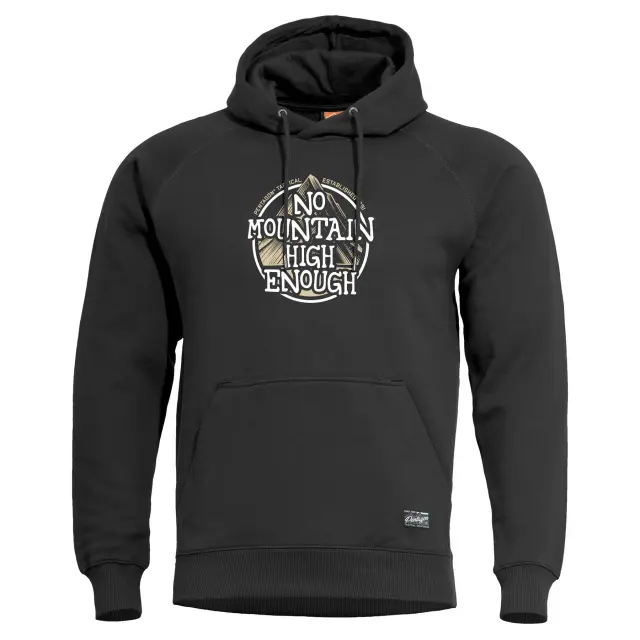 PHAETON HOOD SWEATER "NO MOUNTAIN" | K09021-NM 01-Black - XL